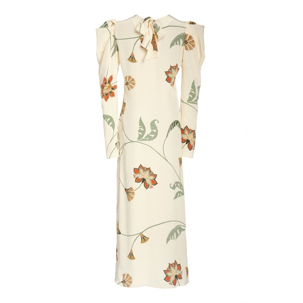 Johanna Ortiz Splashing Flowers Silk Dress - Picture 4 of 4